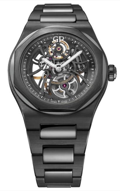 Replica Girard Perregaux Laureato Skeleton Ceramic 81015-32-001-32A watch